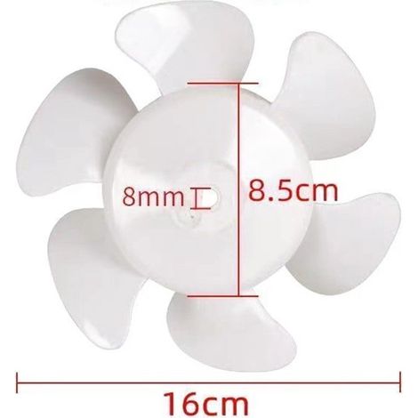 Pale De Ventilateur - 250 mm - Pour Ventilateur D'extraction Électrique - Usage Domestique Et Industriel - Lot De 1 (1/5)