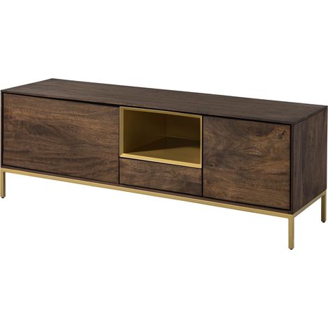 TV-Board Mango 160x45x55 braun geölt CHICAGO 101
