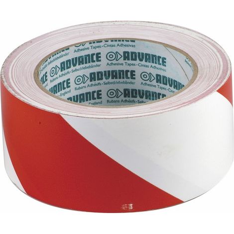 Klebeband Markierung rot/weiß (50mm x 33m)