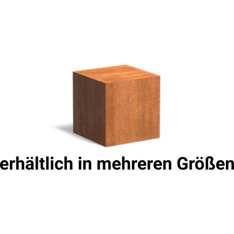 Adezz Sockel Corten-Stahl Gartendeko Podest Standfuß bis zu 150 kg