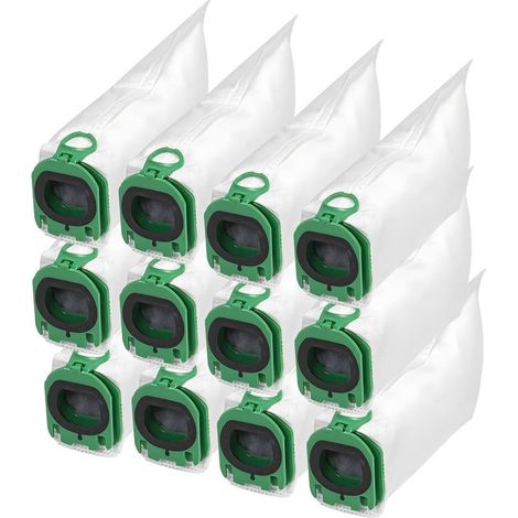 Hochwertige Staubbeutel (12er-Pack) – Ersatzfilterbeutel für Vorwerk Kobold VB100 FP100 Staubsauger.