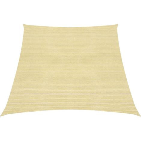 Vela ombreggiante/ombrellone 160 g/m² HDPE 4/5 x 3 m beige 020008977