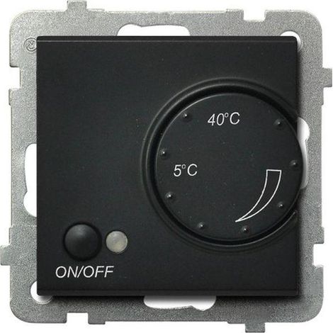 Ospel SONATA regolatore di temperatura nero metallizzato