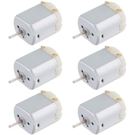 6 Pcs mini DC moteur electrique 130 moteur électrique 3-6V mini moteurs électriques 15000 RPM/Min pour Projets de Bricolage (1/5)