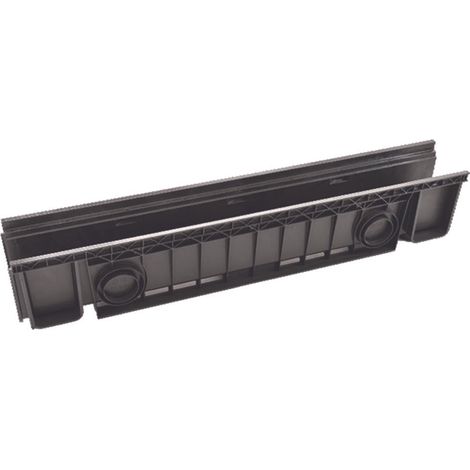 Canaletta in abs cm.100 nera - cm.100x20x15h