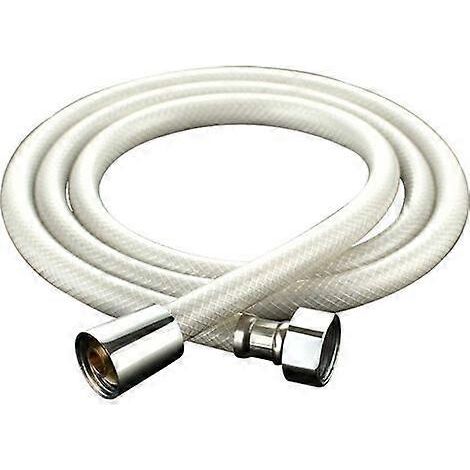 Tuyau de douche en PVC de 3 m, tuyau de douche universel de remplacement extra long et lisse avec 2 rondelles, anti-torsion, anti-fuite et anti-pli (296 cm) (1/5)