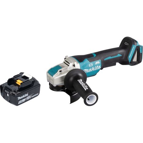 Smerigliatrice angolare a batteria Makita DGA 520 T1X1 18 V 125 mm X-LOCK Brushless + 1x batteria ricaricabile 5,0 Ah - senza caricabatterie