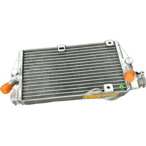 Radiador de aluminio, 40% más de capacidad de refrigeración, diseñado para KLR650C 2001-2003, construcción robusta, núcleo soldado al vacío, depósitos soldados con TIG. (1/2)