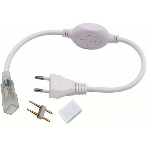 Interrupteur transformateur 220V – Adaptateur d'alimentation pour bandes LED – Étanche IP65 – Installation facile avec crampons et vis