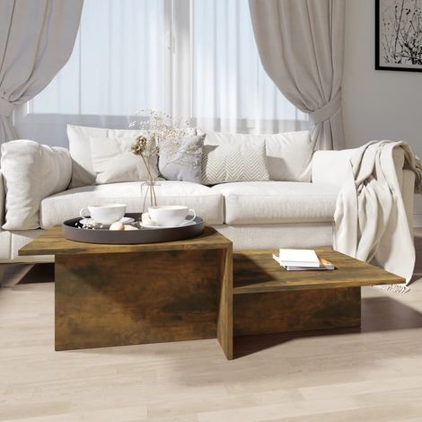 Couchtisch Räuchereiche 111,5x50x33 cm Holzwerkstoff (1/5)