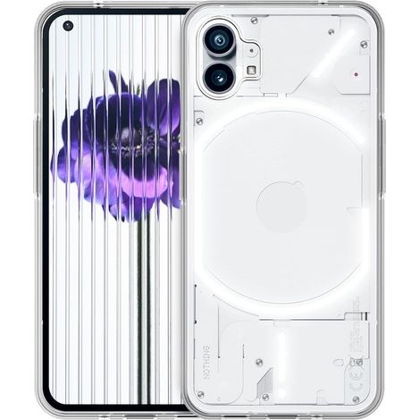 CUSTODIA PER NOTHING PHONE 2022 IN SILICONE SOLID CLEAR BACK (1/5)