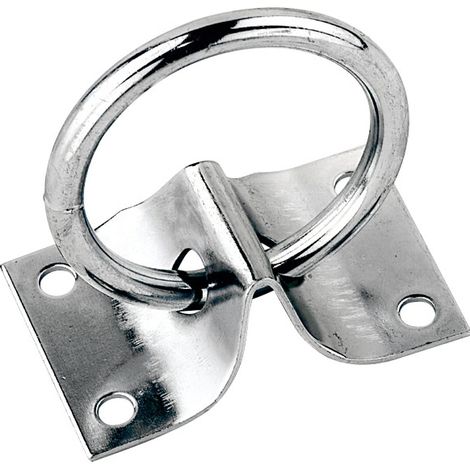 Anello zincato con piastra per box