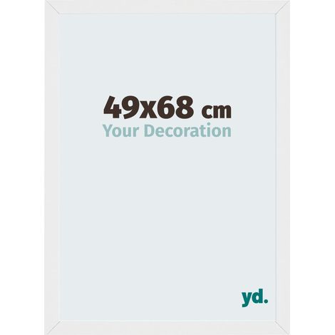 Cadre Puzzle 49x68 cm - Blanc Brillant - MDF - Mura. (1/5)