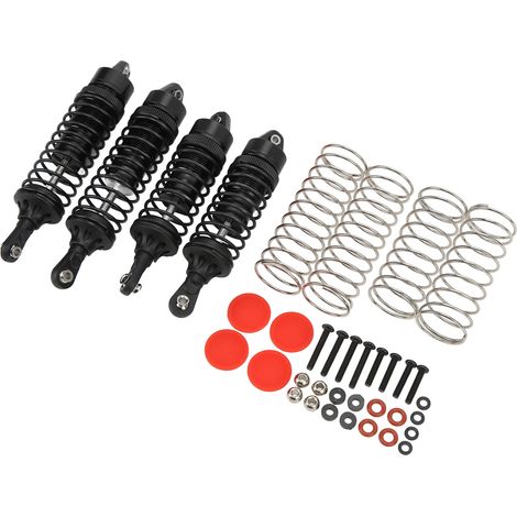Kit d'amortisseurs professionnels en alliage d'aluminium pour voiture RC 1/10 (avant et arrière), noir (1/5)