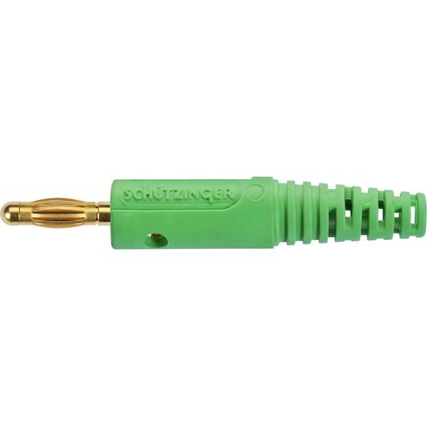 Schützinger Fiche à ressort Ø de la broche: 4 mm vert 1 pc(s) C008482
