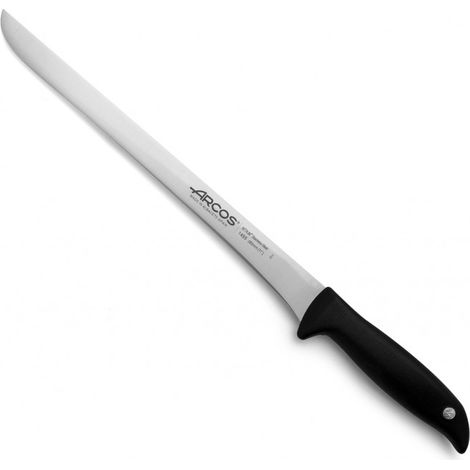 Cuchillo Jamonero Arcos Menorca 145500 de acero inoxidable Nitrum y mango de polipropileno con hoja de 28 cm en blíster (1/5)
