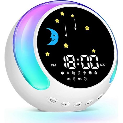 Réveil pour enfants avec minuteur de sieste, appareil de réveil sonore et veilleuse pour le sommeil des tout-petits (1/5)