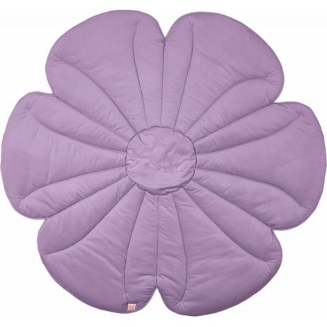Tapis de sol fleur molletonné bébé enfant bloom house - Violet (1/5)
