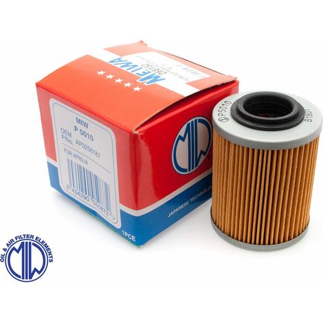 Filtro de aceite MIW (MEIWA) para Aprilia RSV 1000 / Bombardier / Can-Am (HF152) (50)