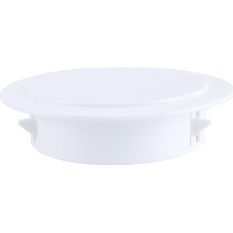 Bouchon décoratif pour Trou de climatisation, diamètre extérieur de 120 mm, Embout de Tuyau pour Protection de Tuyau, Insert de Verrouillage Circulaire en Plastique Blanc (1/5)