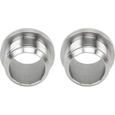 1 paire raccord soudé en acier inoxydable AN20 antirouille haute température argenté pour couvre-soupapes radiateurs (1/5)