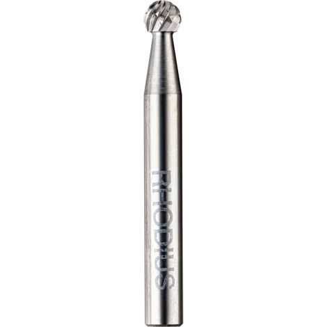 Fraise carbure Rhodius PRO, norme de fraise carbure D (KUD), boule, 6 x 4,7 x 6,0 x 50 mm (1/2)