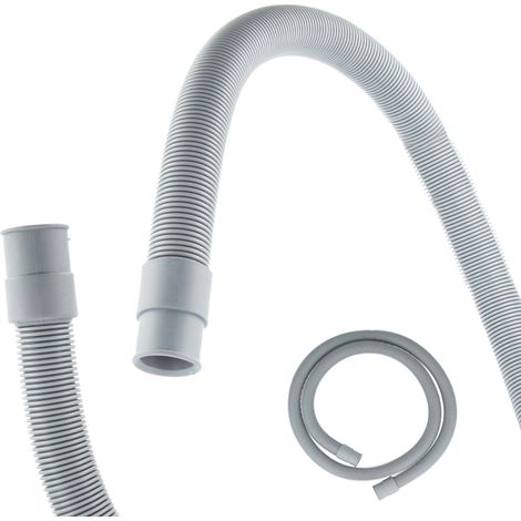 tecuro Spiral Ablaufschlauch 3,00 m x Ø 19/21 mm für Waschmaschine, Spülmaschine