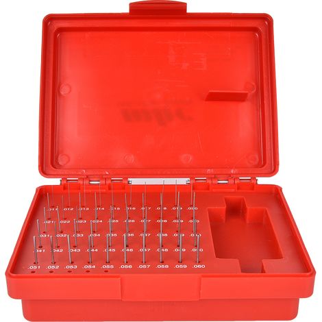 50-teiliges Set M0- 0,011-0,060 Zoll Stahl-Stiftlehren-Set, 0,0002 Zoll Präzision (1/5)