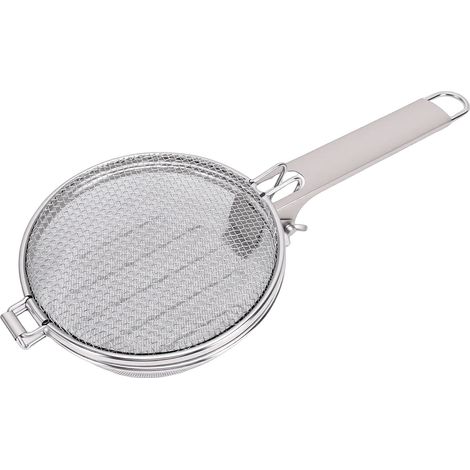 Torréfacteur à café pliable et portable en acier inoxydable, avec grille et plaque de torréfaction pour la maison et l'extérieur. Idéal pour la torréfaction des grains de café. (1/5)
