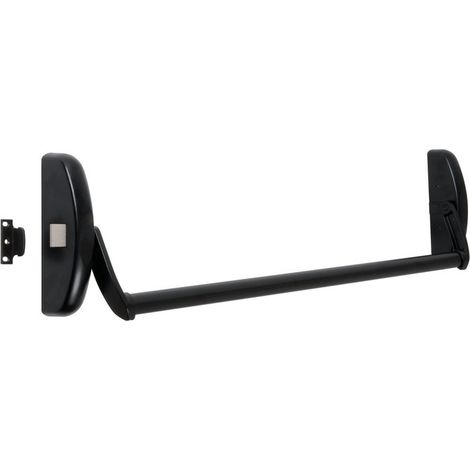 Tesa Assa Abloy – Serrure anti-panique universelle barre 1 point réversible – Pour portes à un ou deux vantaux – Installation facile – Tesa – Noire