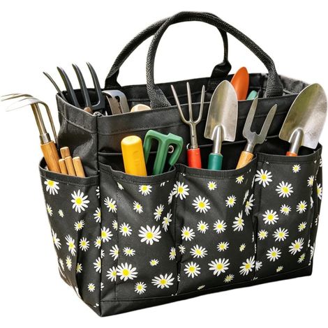 Sac de Jardin Rangement Étanche à Poches Multiples Tote à Outils Robustes Pour Gants Pelle Sarcloir Pelouse Extérieur Terrasse Jardin Verger Garage (1/5)