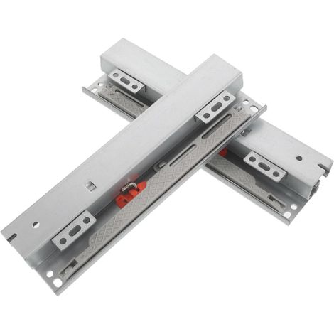 Lot de 2 glissières tiroir à extension complète, montage sous plan, et (1/5)