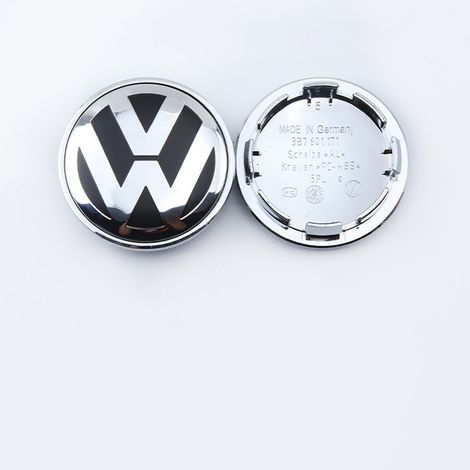 Enjoliveurs de 65 mm (4 pièces) pour Volkswagen, cache-moyeux de jante avec logo de la marque, accessoire de tuning pour roues de voiture (1/4)