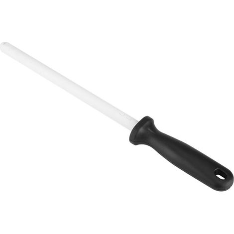 Asta affilacoltelli ovale in ceramica, pietra affilacoltelli professionale con supporto antiscivolo -Crezuo