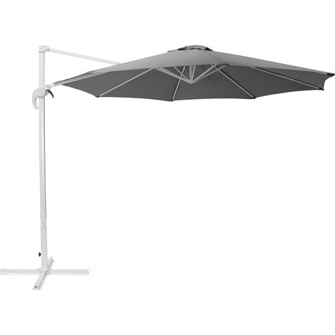 Cantilever Parasol 300 cm SAVONA Dark Grey Grey