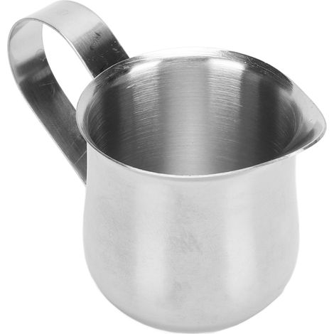 Pichet à lait ergonomique en acier inoxydable pour mousser le lait et faire mousser le café (60 ml). (1/5)