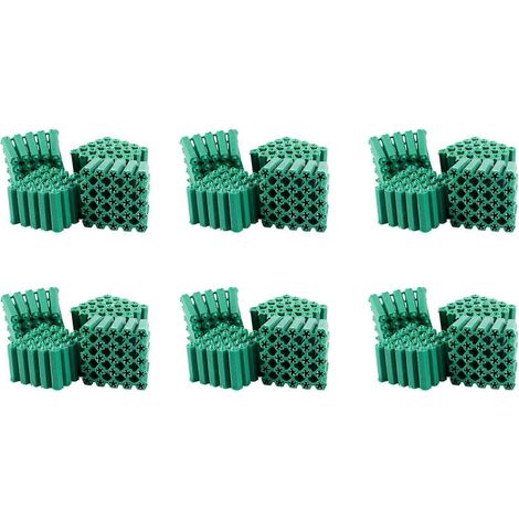 Vis de fixation vertes, chevilles antidérapantes en plastique de 6 mm, 600 pièces (1/5)