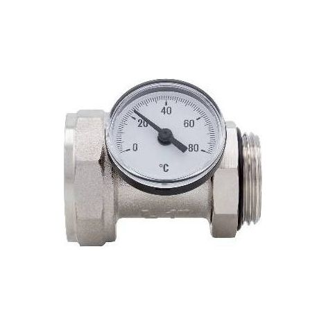 RACCORDO PORTATERMOMETRO ORIENTABILE CON TERMOMETRO Misura: 1" DN 25 10bar/145psi