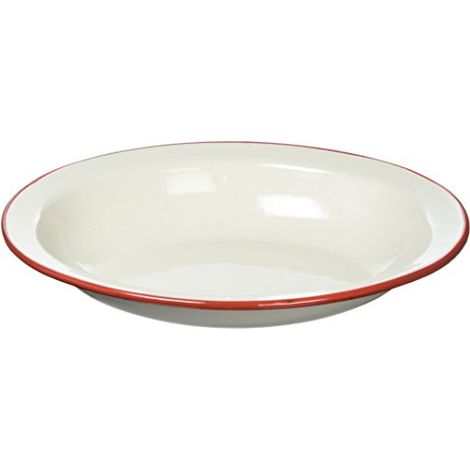 ibili Piatto Ovale Bordeaux 32x25,5 cm in acciaio smaltato (1/3)