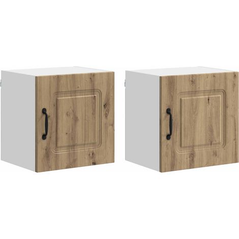 Maison Exclusive - Panel de lavaplatos Kalmar 2 pcs Roble artesan