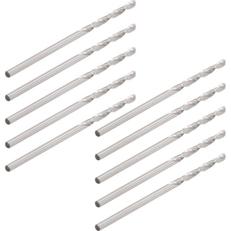 Eosnow 10pcs Twist Drill Bit Small Straight Shank Pearl Drilling Machine Tools Hardware 1,75 mm
