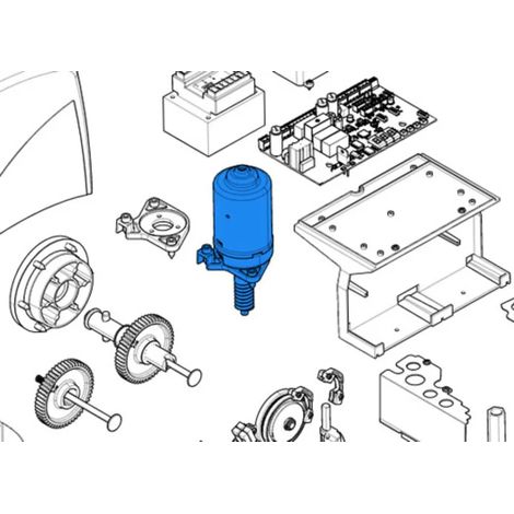 CAME 119RIBX046 Gruppo Motore Elettrico 24V Per BX 243 Ricambio
