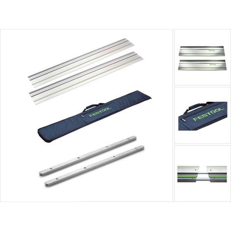 Festool FS 1400/2 Führungsschiene 1400 mm 2 x ( 491498 ) + FS-BAG Führungsschienen-Tasche + 2 x Verbindungsstück FSV ( 482107 ) (1/5)