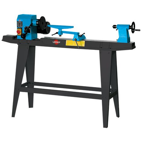 LEMAN - Torno de Madera TAB085 850 mm, Motor 450 W, 10 Velocidades Variables, Inclinación Cabezal Multiángulo (1/5)