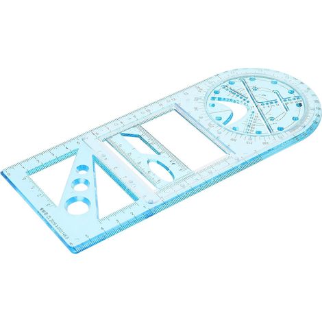 Règle géométrique multifonctionnelle en plastique FOMIYES pour (1/5)