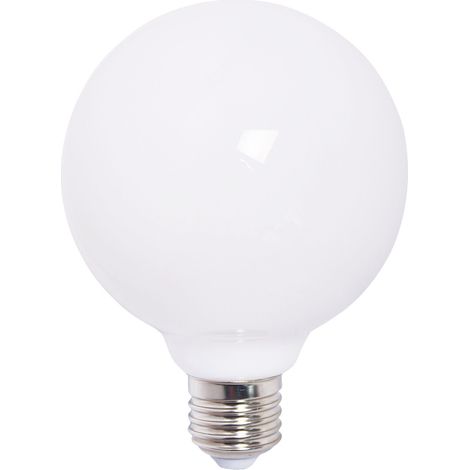 Bombilla Globo LED E27 G125 8w 3400k-6500k de Cristal Opal