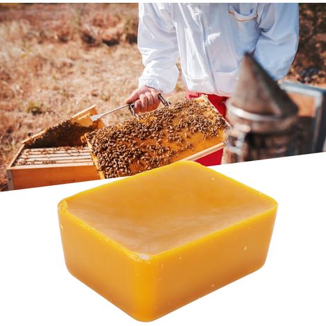 [Bienenwachs] Natürliches gelbes Bienenwachs – 533-g-Block zum Polieren und für die Imkerei (1/5)