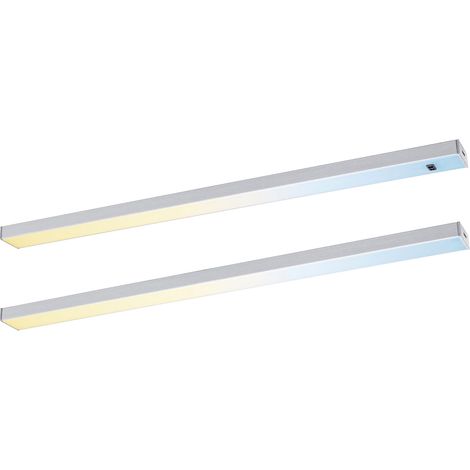 Paulmann LED Lichtleiste Inline chrom matt 35 cm TW 2er Set (1/3)