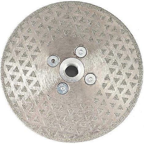 Disque de coupe et de meulage diamanté 115 mm x M14, lame de scie électroplaquée pour pierre, marbre, granit et carrelage (1/4)
