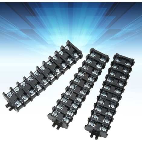 Bloc de jonction combiné monocouche BERM/Belme TBC-30 pour montage sur rail, avec bornier de serrage interne en cuivre, 30 A/600 V (1/5)